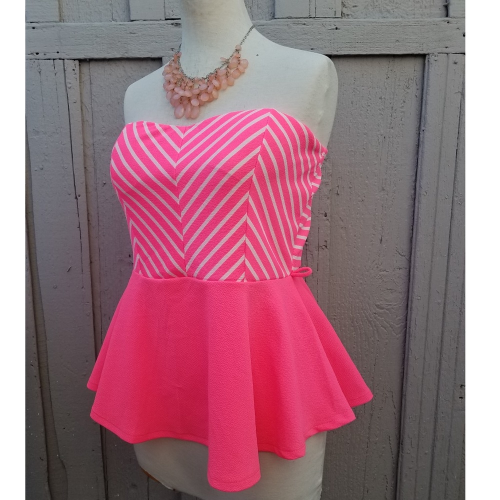 1X-3X New Plus Size Pink Top - Picture 4 of 7
